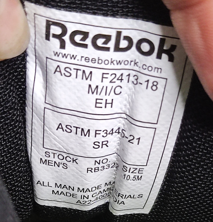 کفش ایمنی Reebok