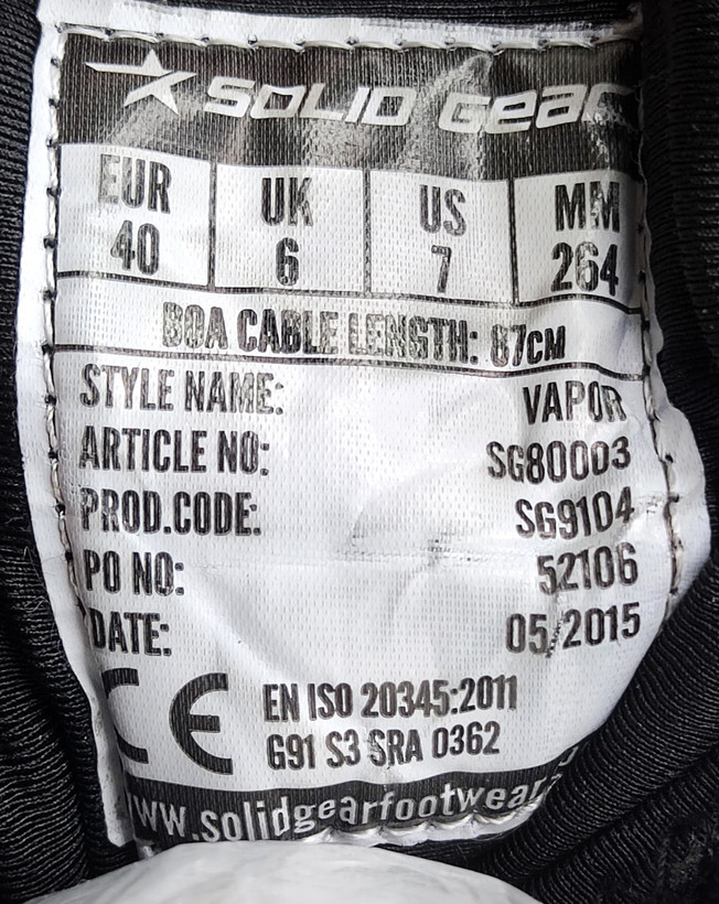 کفش ایمنی Sold Gear